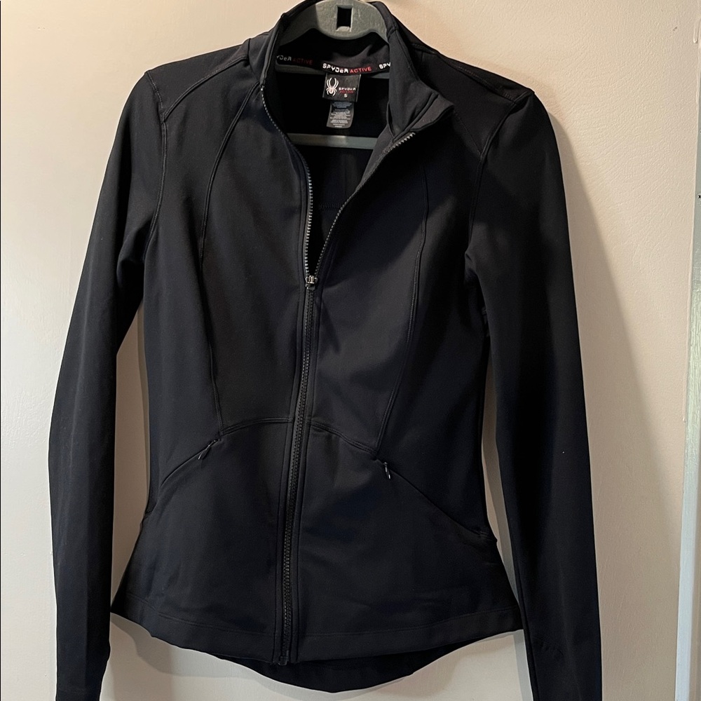 Spyder Black Full-Zip Jacket S - Picture 3 of 8